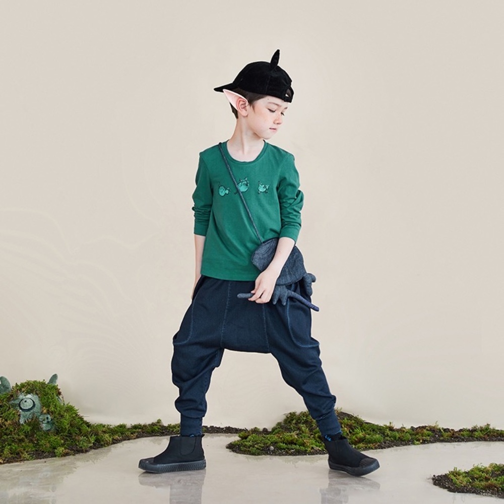 Private label kids Dark Navy blue baggy Jeans 5/6Y=120cm